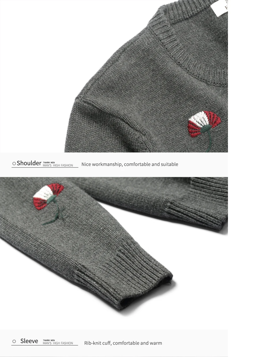 Enjeolon brand top fall winter warm knitted pullovers Sweater man 100 Cotton pattern pullober o-neck pullover Sweater men MY3227 HTB1UEeFdywIL1JjSZFsq6AXFFXak - Enjeolon brand top fall winter warm knitted pullovers Sweater man 100 Cotton pattern pullober o-neck pullover Sweater men MY3227