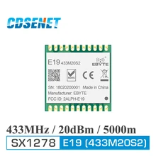 E19-433M20S2 SX1278 LoRa 433MHz SMD SPI дальний коммуникатор радио 100mW штемпельное отверстие беспроводной модуль приемопередатчика LoRa 433