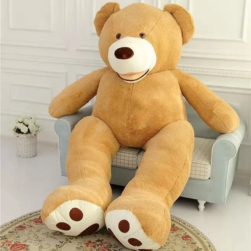 200cm-New-Teddy-bear-skin-Giant-Luxury-Plush-Extra-Large-Teddy-Bear-cost-Dark-Brown-Light (2)