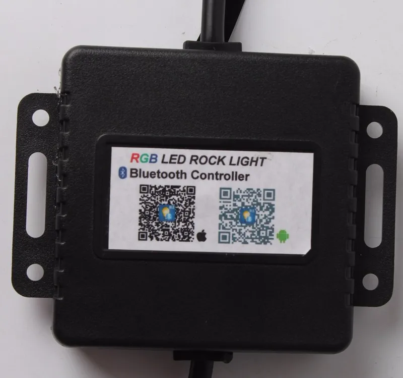 Bluetooth Pod RGB мини-рок под светодио дный транспортным средством светодиодные лампы 4 светодио дный светодиодных рок-ламп RGB для внедорожных Грузовиков внедорожник автомобиль лодка мотоцикл