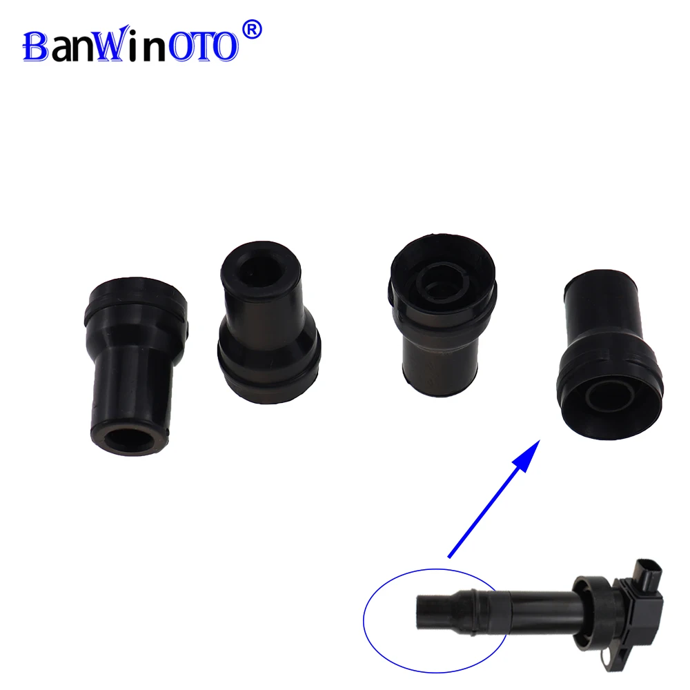 

27301-2B010 4pcs/set Spark Plug Cap Connector Ignition Coil Rubber For Kia Soul 1.6L for Hyundai Accent Kia Rio Motor 273012B010