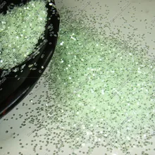 1/2"(1 мм) 040 дюймов светло-зеленый с сияющими серебряные оттенки шестиугольные Блестки Форма для украшения ногтей и блестки для ногтей