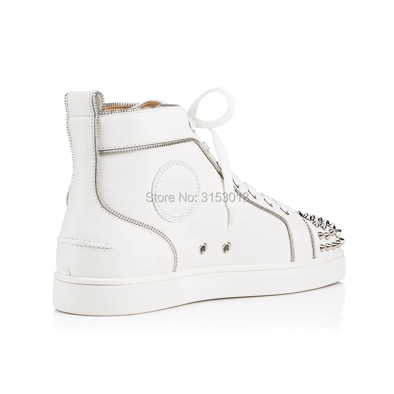 Qianruiti Brand Zipper Decorated Men Casual Shoes For Hot Sale Lace-up Male Outdoor Footwear White Youth Leisure Man Shoe