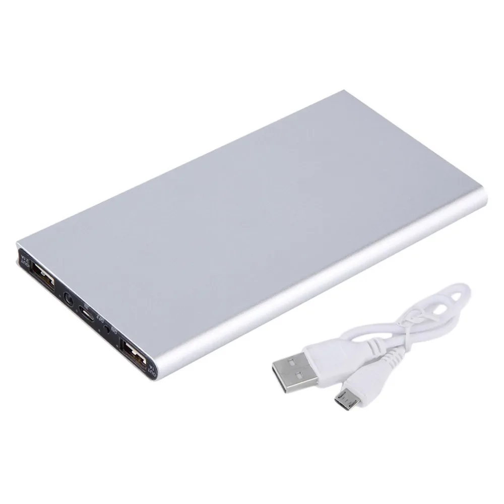 Внешний аккумулятор 20000 мАч Bateria Usb мини портативный внешний легкий 5 в 1A/2.1A Dual USB