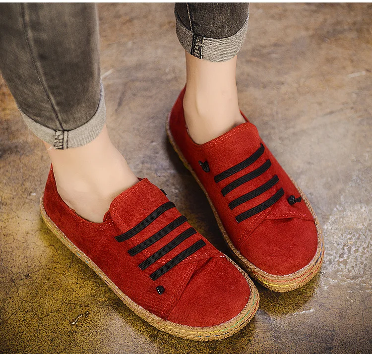 Unique Women Sneakers Casual Flat Shoes ladies Lace Up Decoration Thicken shoes Round Toe Anti Slip tenis feminino