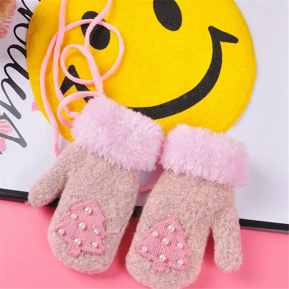 2017 New 0 24 Months Baby Boy girls Kids Gloves Winter Children Warm