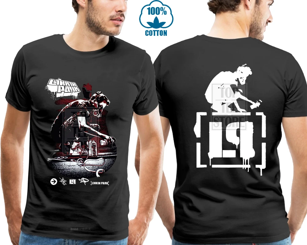 

2 Side Linkin Park Rock Band Black T Shirt Tee Shirt Xs 3Xl
