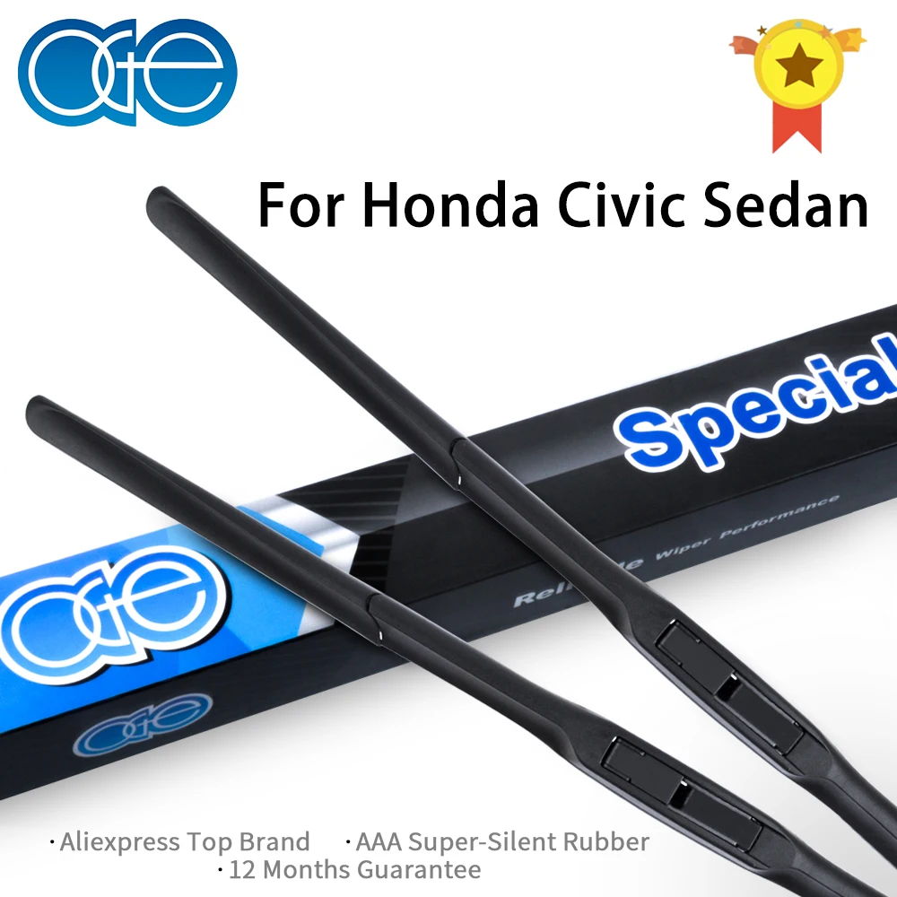 Пара стеклоочистителей ветрового стекла для Honda Civic Sedan 2012 2013 лобовое стекло Силиконовое стекло резиновые автомобильные аксессуары