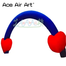 Хорошее Надувное счастье круглые ворота Арка с любимыми сердцами для свадьбы и украшения Дня Святого Валентина