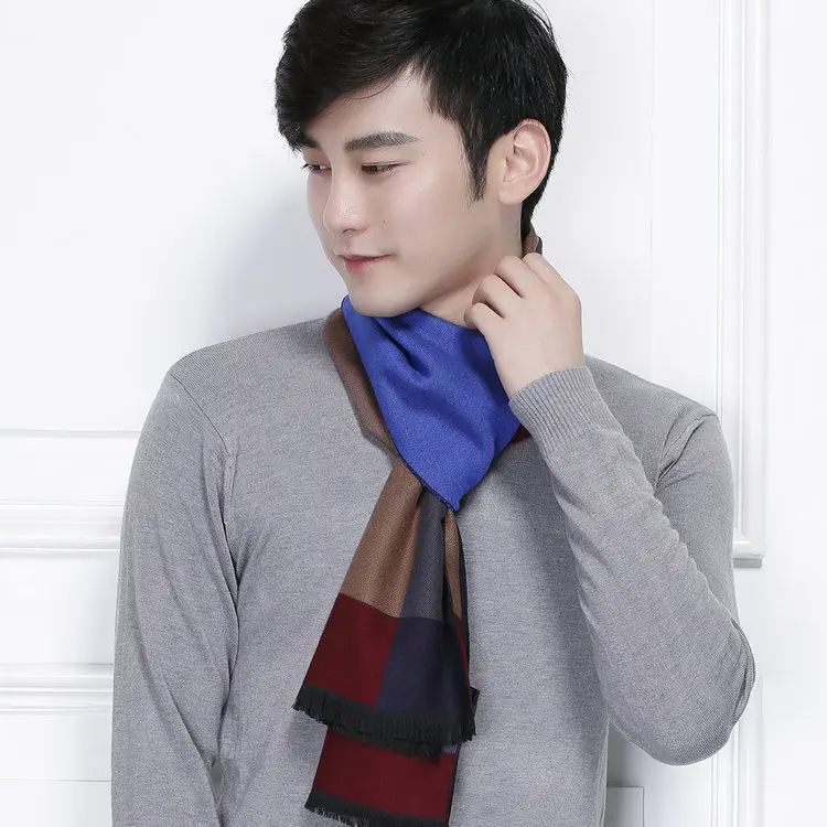 Manufacturers Wholesale 2016 New Korean Version Fashion Trend Gentleman font b Tartan b font Scarf Cotton