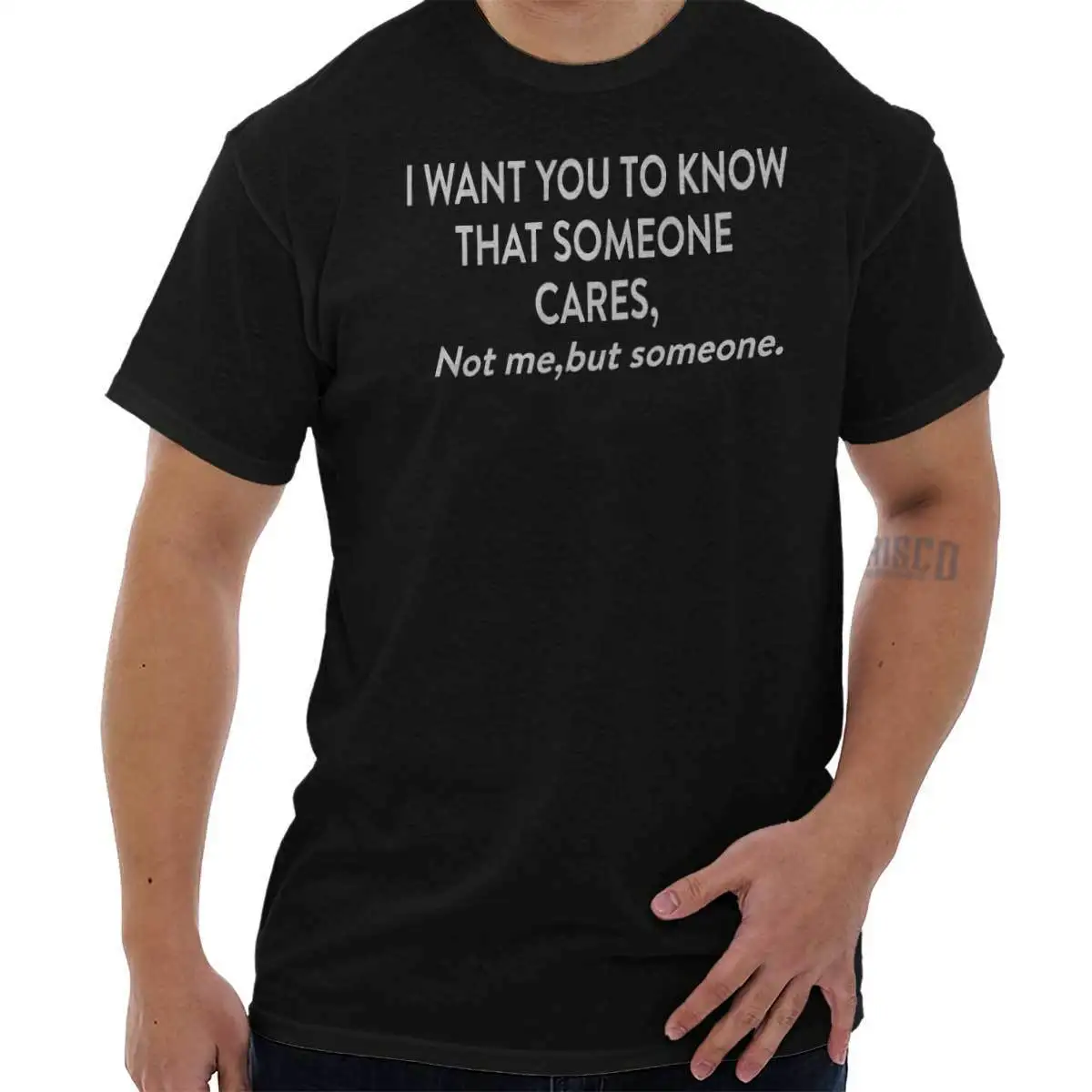 Someone Cares Funny Ironic T Shirt Tee Sarcastic Apathy Rude T-Shirt Top Gift Print T-shirt Hip Hop NEW ARRIVAL tees | Мужская одежда