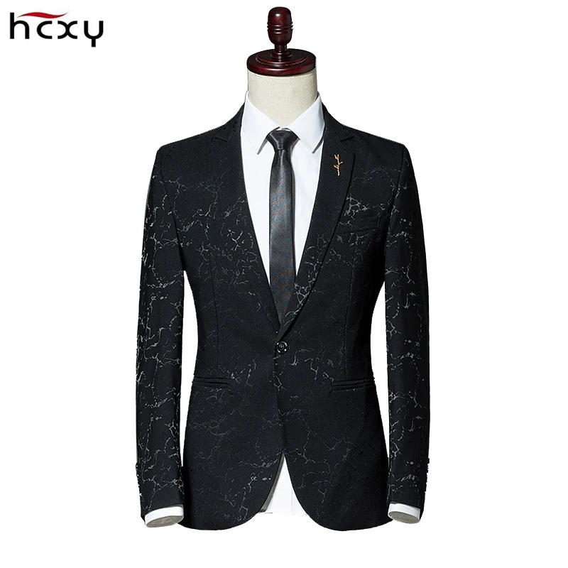 2017New fashion Men's blazers shining pattern luxury casual clothing ...