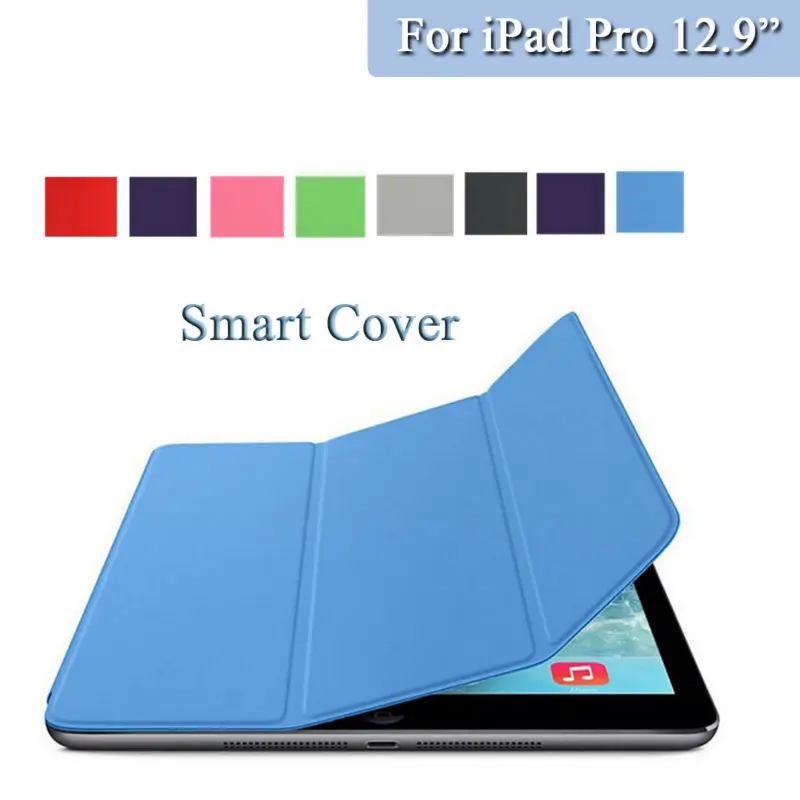 

Redlai Top PU Leather Fundas Coque Stand Smart Case + PC Back Cover Case For Apple iPad Pro 12.9 inch A1584 A1625 Old 2015