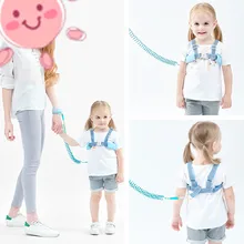 Анти-отсутствующий светоотражающий замок ночного видения, удобный ремешок на запястье, ремни безопасности, ромбовидный узор, Детская Тяговая веревка