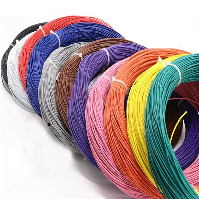 8 ~ 24AWG UL1015 синий электронный провод гибкий многожильный кабель шнур из оловянной