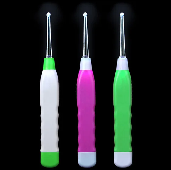 1 PCS Light Earwax spoon digging luminous dig font b Ear b font Syringe japanese style