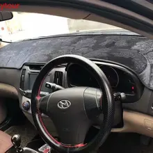 Фланель приборной панели крышки тире коврик в машину, на заказ, аксессуары для Hyundai Avante, elantra I35 2006 2007 2008 2009 2010