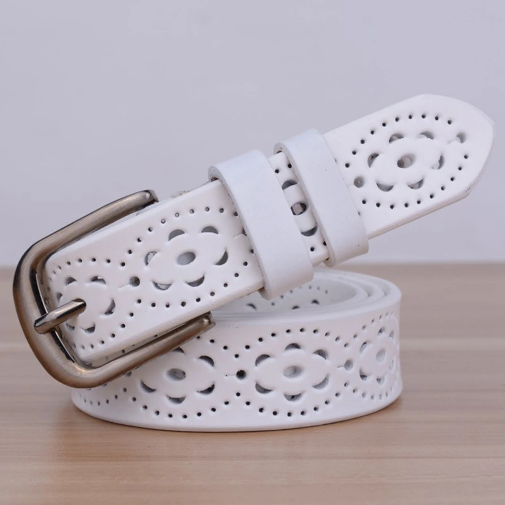  Hot Sale High Quality Luxury Women belt genuine leather female waist strap top pin buckle belts for
