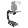 Estabilizador de cámara de mano tipo C, soporte de montura tipo rótula para Flash, adaptador de tres zapata para Dslr Slr ► Foto 2/6