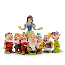 8Pcs/ Snow White And 7 Dwarfs/ Home decoration/ Garden gnome/ children gifts/ bonsai