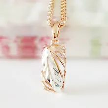 Металлическая подвеска, золотые подвески из серебра для женщин и мужчин, ювелирное изделие 585, золотой цвет, Модное Новое ожерелье, подвески