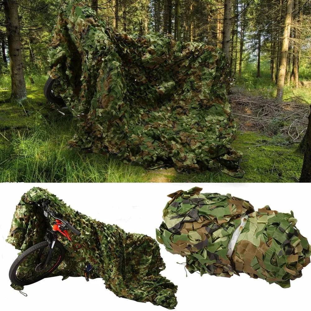 Camouflage Net Hunting//Shooting//Army//Camping//Woodland Hide Camo Netting 5x1.5M