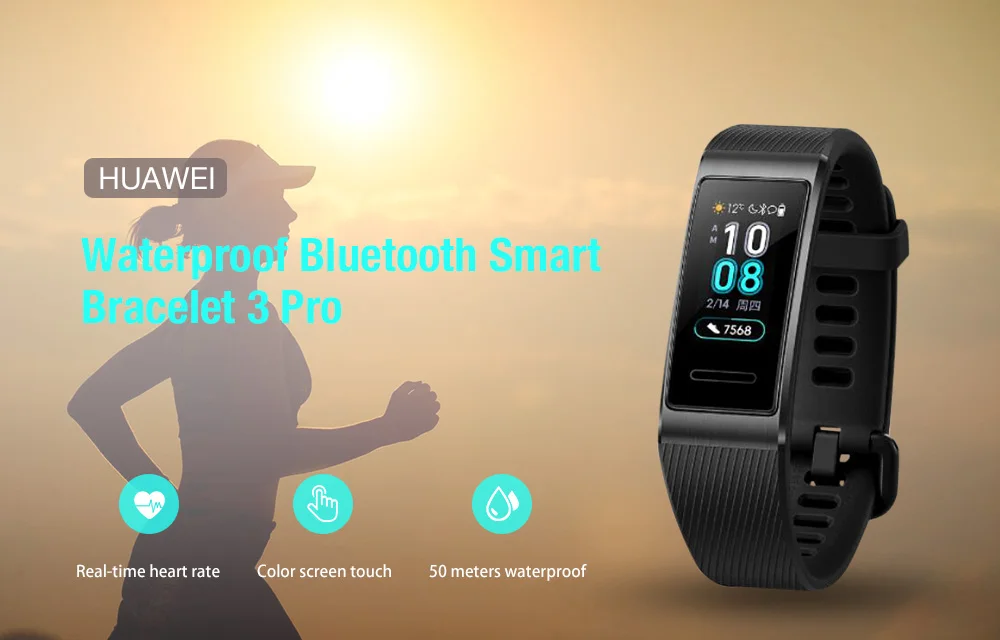 HUAWEI Multifunctional Waterproof Smart Bracelet 3 Pro