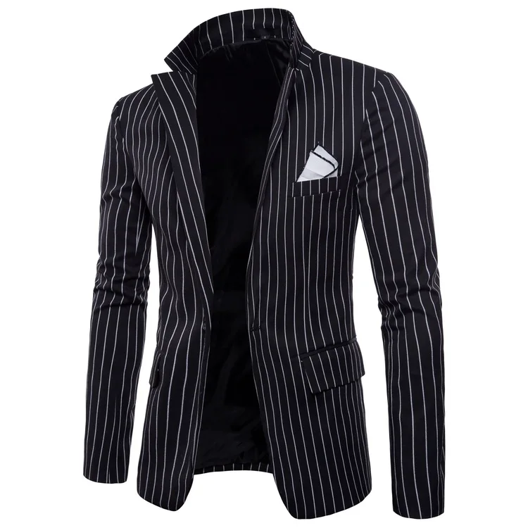 Пиджаки для женщин для мужчин 2018 модный бренд одной кнопки костюм куртка хлопок Slim Fit в полоску пальто будущих мам бизнес СВАД