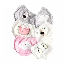 Милые детские шаровары с героями мультфильмов, шорты для новорожденных девочек, летние брюки, штаны на подгузник, детская одежда для девочек