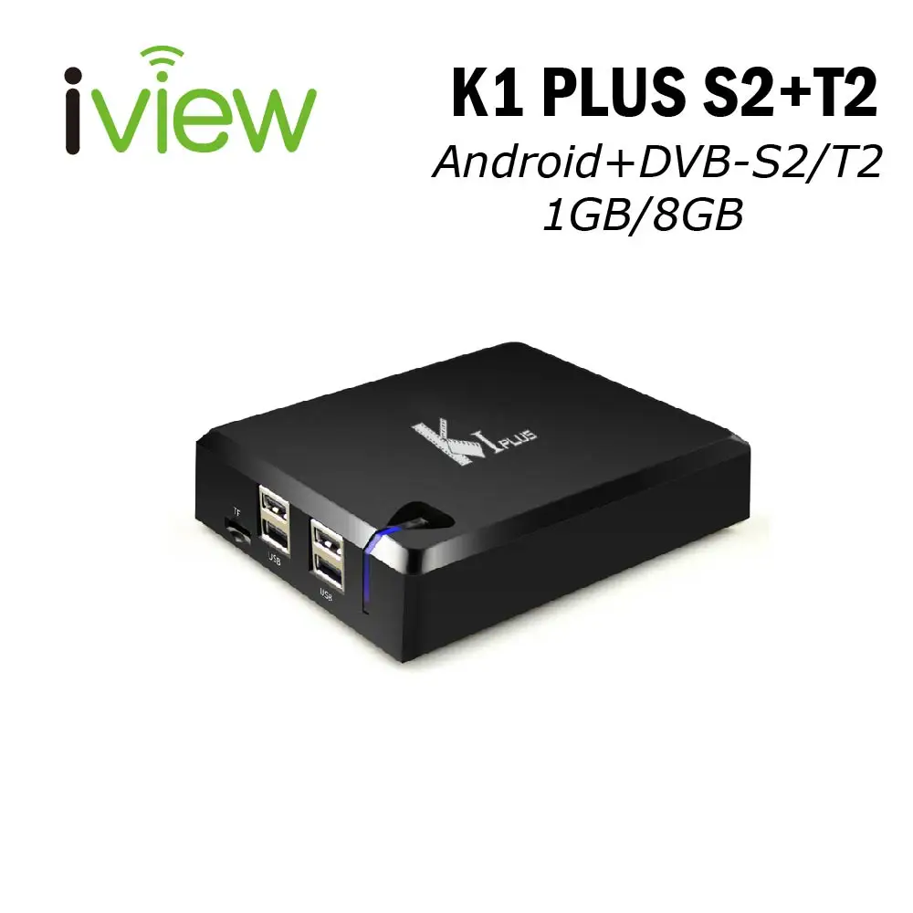 K1 Plus TV Box T2+S2 DVB S2 DVB T2 Amlogic S905D Quad Core 1GB RAM 8GB