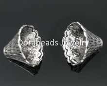 DoreenBeads 50 Silver Tone Cone Caps Findings Fit 12mm-22mm Beads (B05553), yiwu