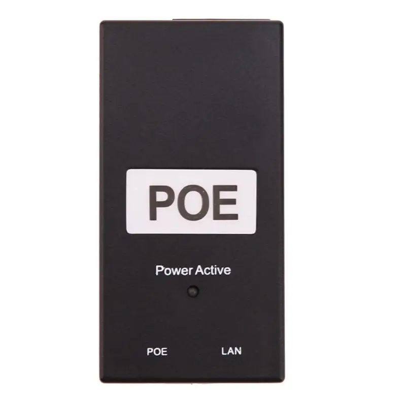 POE источник питания DC адаптер 24 В 0.5A 24 Вт Настольный POE инжектор питания Ethernet адаптер видеонаблюдения CCTV