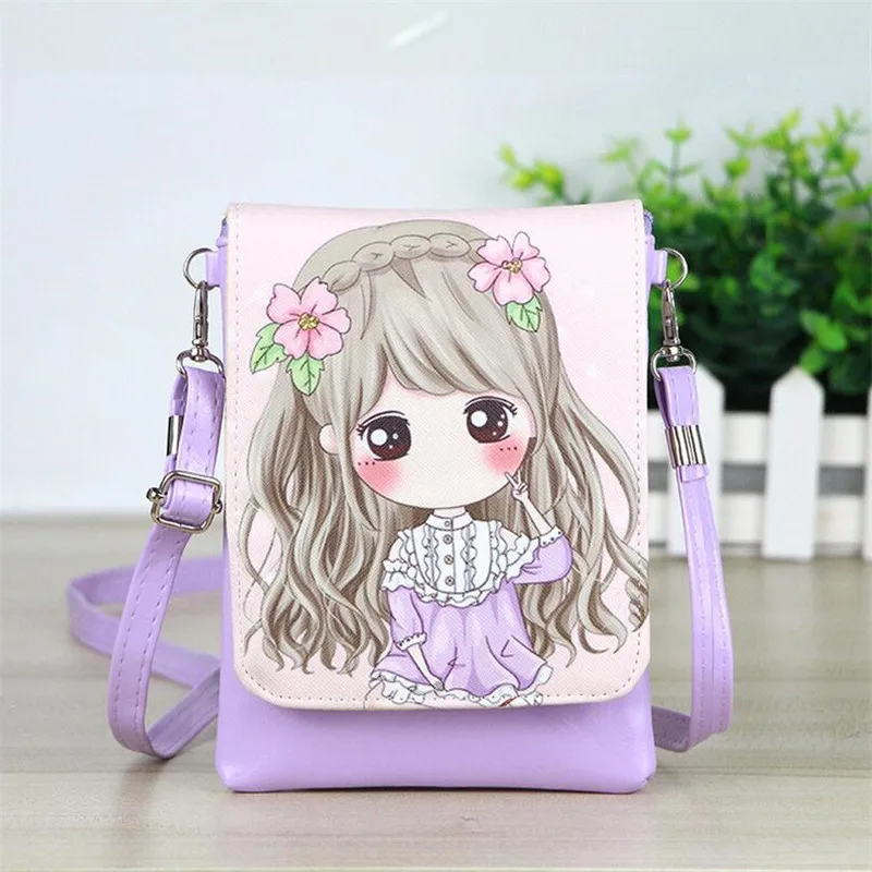 0 : Buy 1Pcs Romantic Pink Girl Hanging Backpack Keychain Mini Cosmetic Bag Leather ...