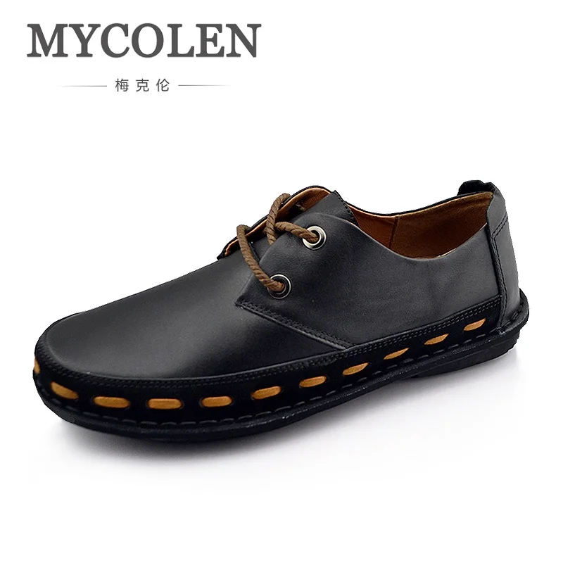 

MYCOLEN European Goods Business Casual Shoes Leather Shoes High Quality Men's Leather Luxury Brand Top Fashion Man Shoes