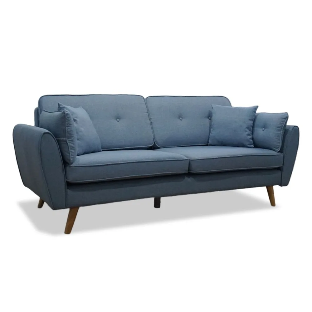 

Modern Fabric Sofa Bed Ergonomic Design Armchair 3+2 Seater Settee Living Room Sofabed High Back Recliner Home Furniture