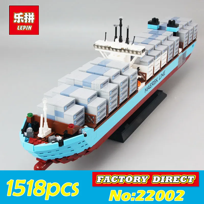 

Lepin 22002 New 1518Pcs Genuine Technic Series Maersk Line Triple-E Toys Building DIY Blocks Bricks Education Toys 10241