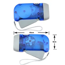 Outdoor Lighting Tools Multifunction Hand Press Flashlight Torch No Battery 3 LED New Manual Power Generation Torch BB55