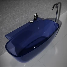 1580x820x600 мм Смола акриловая прямоугольная цветная трубчатая каменная твердая поверхность каменная отдельно стоящая Ванна 6576-1000