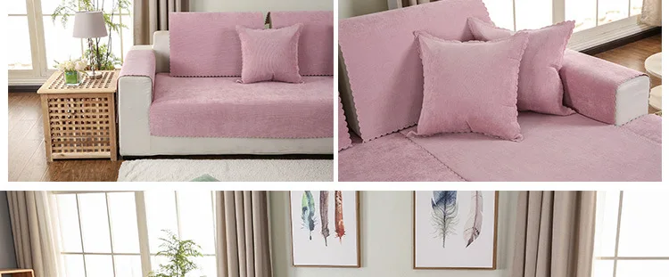 Высокое качество простой диван-Чехол Набор комбинированный комплект Подушка Наволочка водонепроницаемый на-скольжения секционный диван-чехол для гостиной
