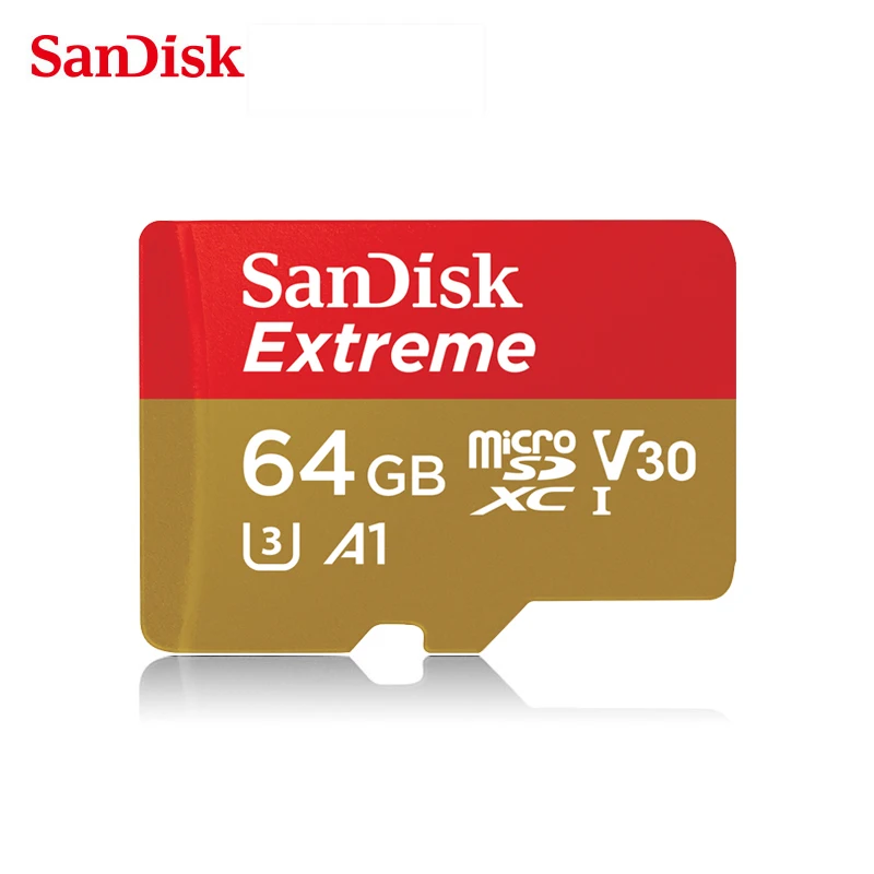 Cartão de Memória Cartao de 64 Microsdxc Sandisk Originais Micro sd 64 u3 a1 C10 100 mb – s 4 k tf Trans Flash Memoria Tarjeta gb