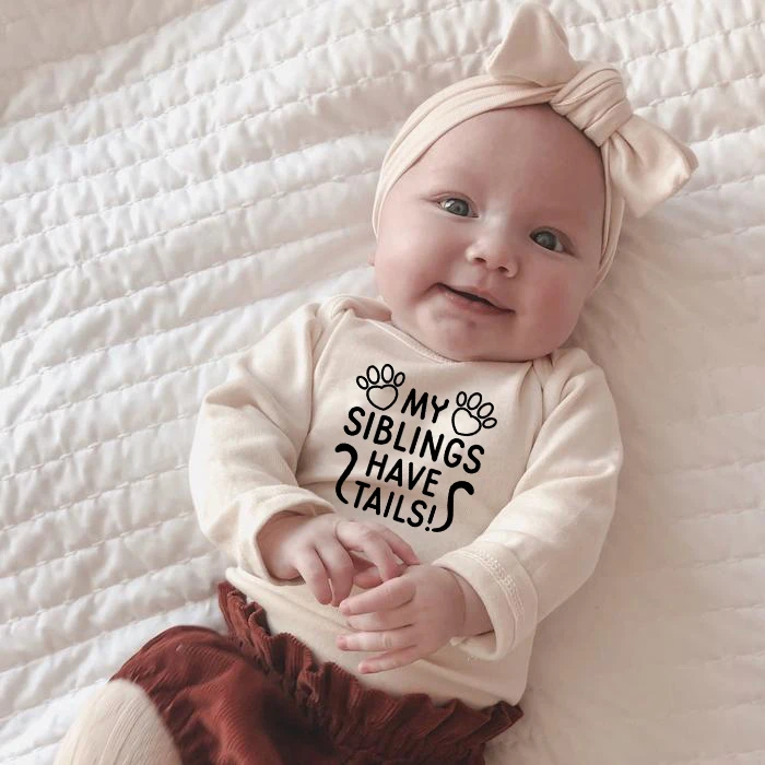 My Siblings Have Tails Baby Bodysuit//Playsuit