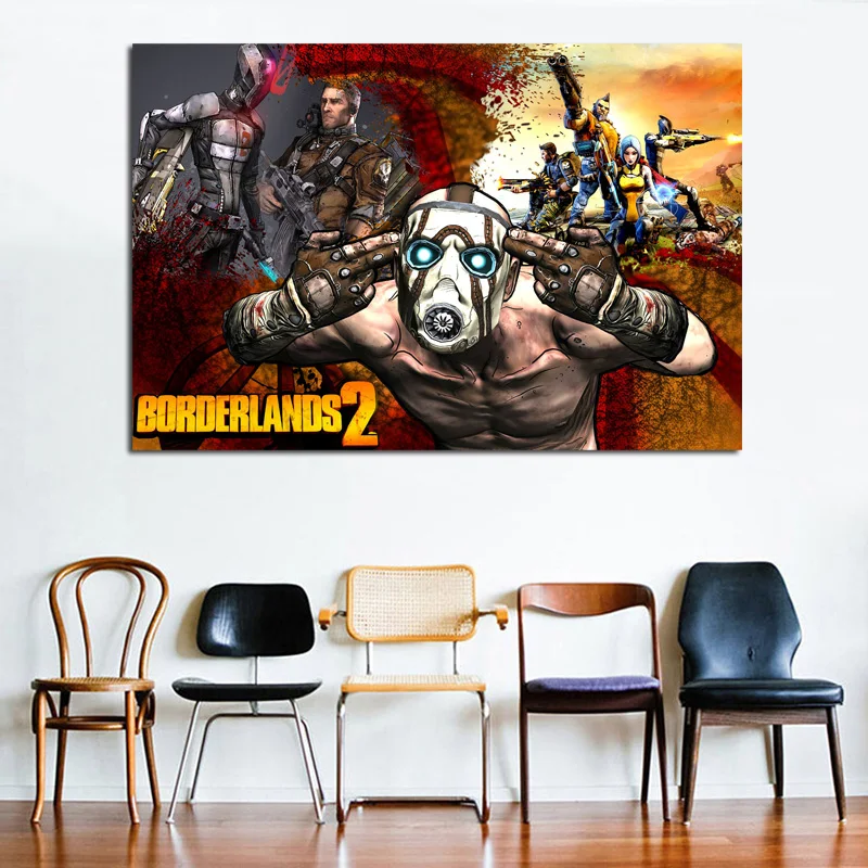 

BorderlandsCAction Fighting Shooter Adventure Canvas Posters Prints Wall Art Oil Painting Decorative Pictures Modern Home Decor