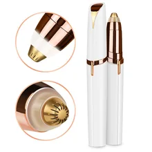 Instant Painless Electric Eyebrow Trimmer Women Shaver Eyebrow Hair Removal Epilator Brows Electric Shaver Razor Facial Shaving 10 pcs kemei electric lady shaver female body hair removal razor trimmer women facial epilator painless female shaving machine
