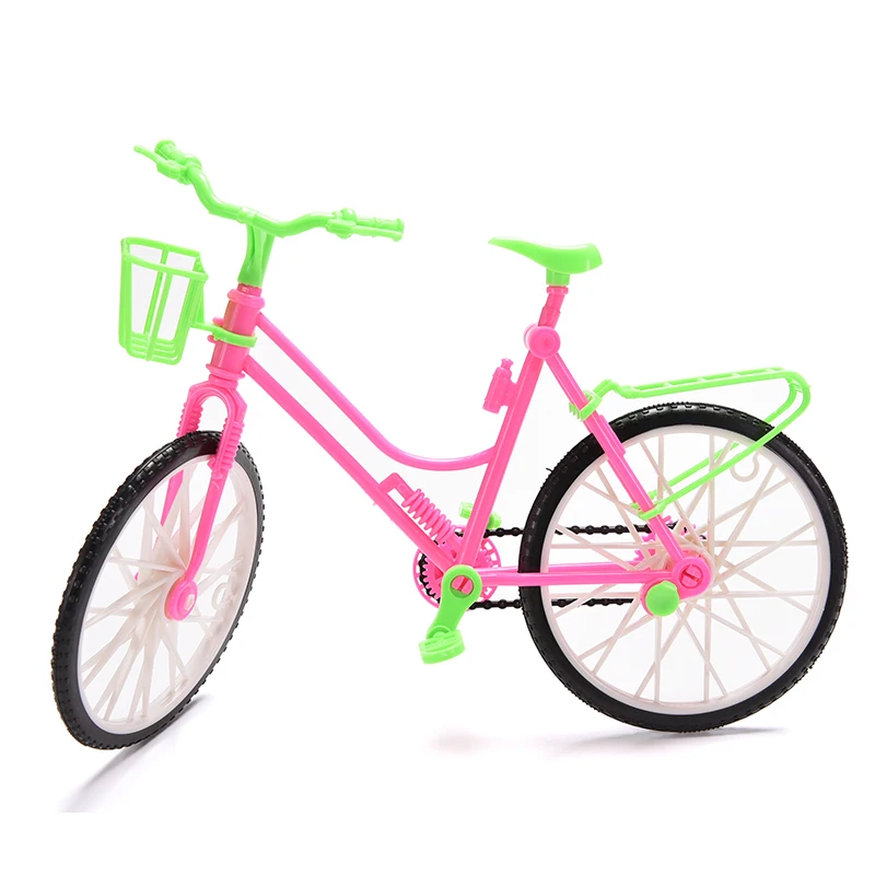 New Accessories Uncanny Workmanship 1 pcs Plastic Mini Finger Bike Bicycle With Basket Girls Gift For Doll Detachable Toy | Игрушки и