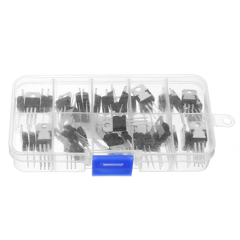 Lm317T L7805 L7806 L7808 L7809 L7810 L7812 L7815 L7818 L7824 транзисторный набор 10 стоимость 50 шт в наборе