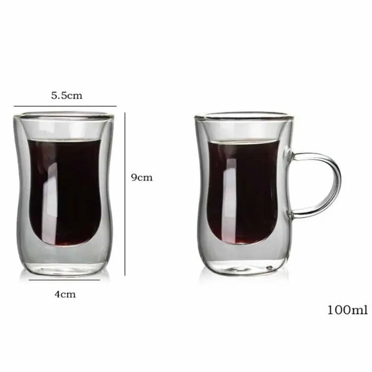Lekoch стеклянная чайная чашка с двойными стенками, пивные кружки для вина, виски, кофе, стеклянные es чашки, прозрачная креативная чашка для молока и питьевой воды