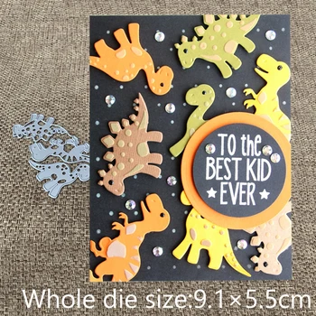 

XLDesign Craft Metal Cutting Die die cuts 3pcs dinosaur decoration scrapbook Album Paper Card Craft Embossing die cuts