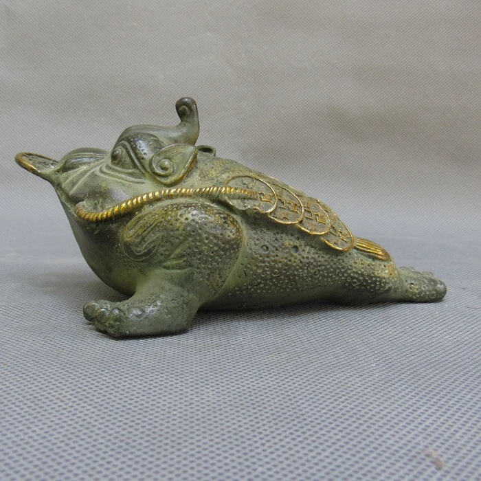 

Figures & Statues Chinese Old Handmade Bronze Toad Sculpture,Asian Antique Art Personal Collection For Home Feng Shui decoration