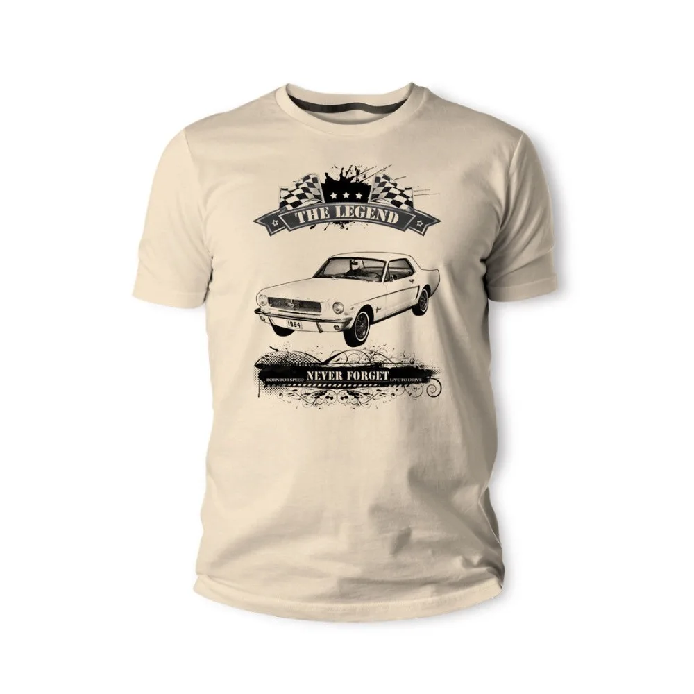 

American Classic Muscle Car Mustang 1967 Youngtimer Oldtimer Herren Men 2019 Brand Clothing Tee Male Best Selling Casual T Shirt