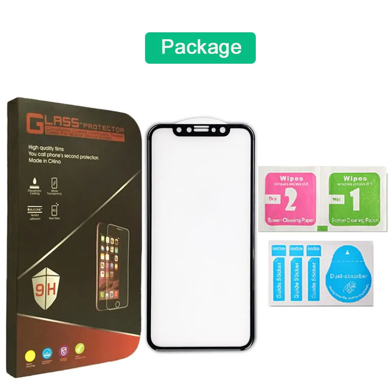 XSDTS 4D Tempered Glass For iPhone X Screen Protector For iPhone X 2nd Gen 3D Full Curved Edge 5.8\